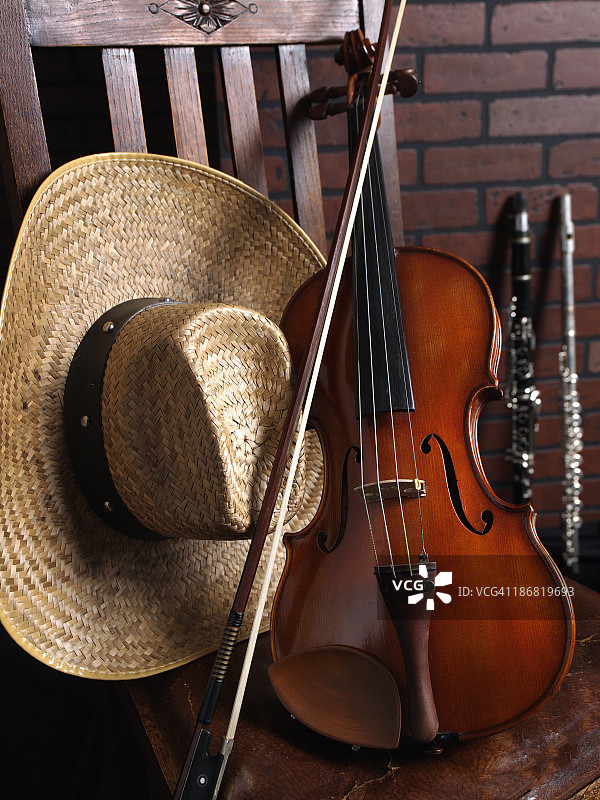 小提琴西方音乐图案图片素材