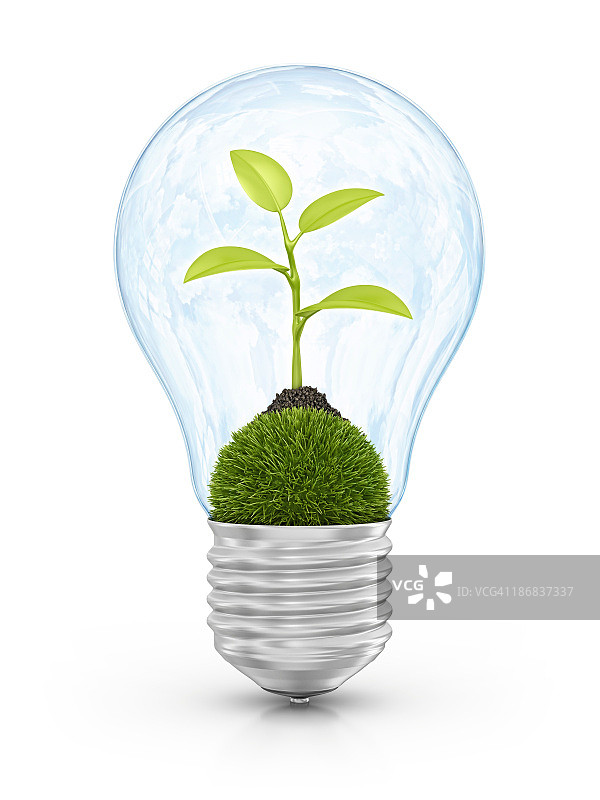 生态灯泡图片素材