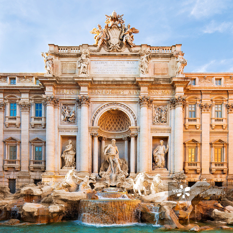 罗马特莱维喷泉图片素材