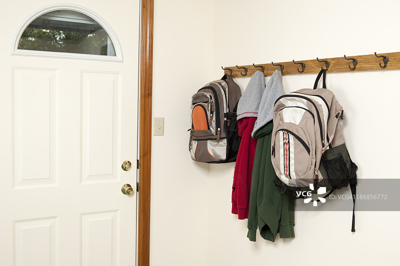 Backdoor品牌背包和夹克图片素材