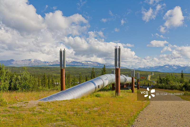 阿拉斯加输油管道图片素材