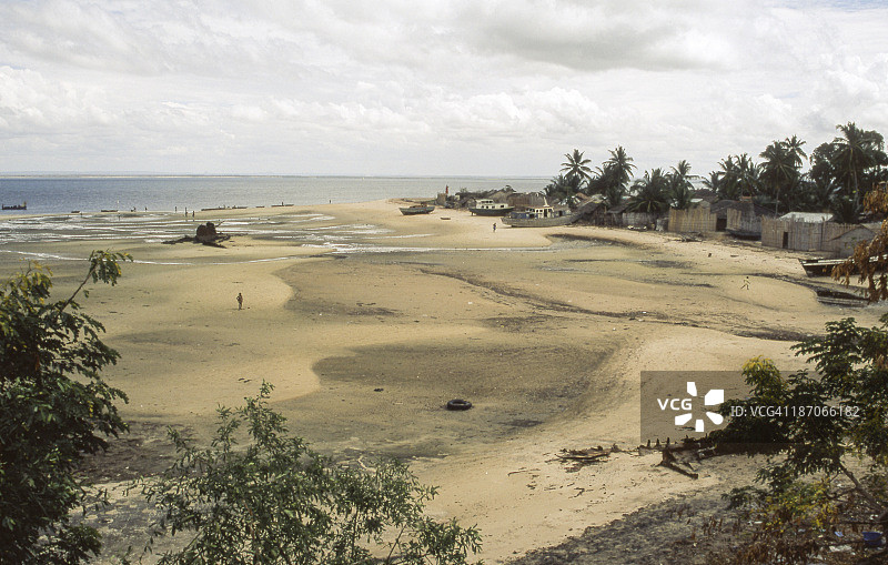 莫桑比克岛上的渔村图片素材