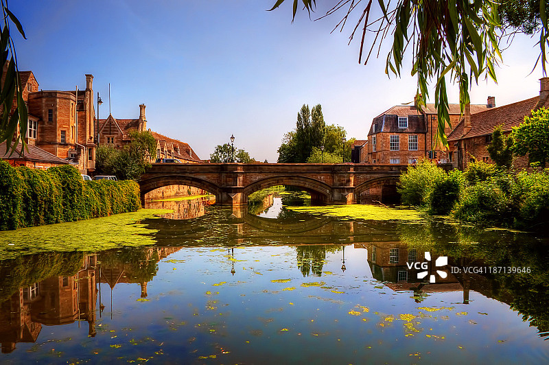 韦兰河倒影图片素材