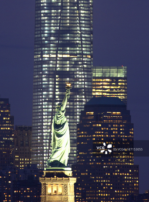 纽约天际线景观图片素材