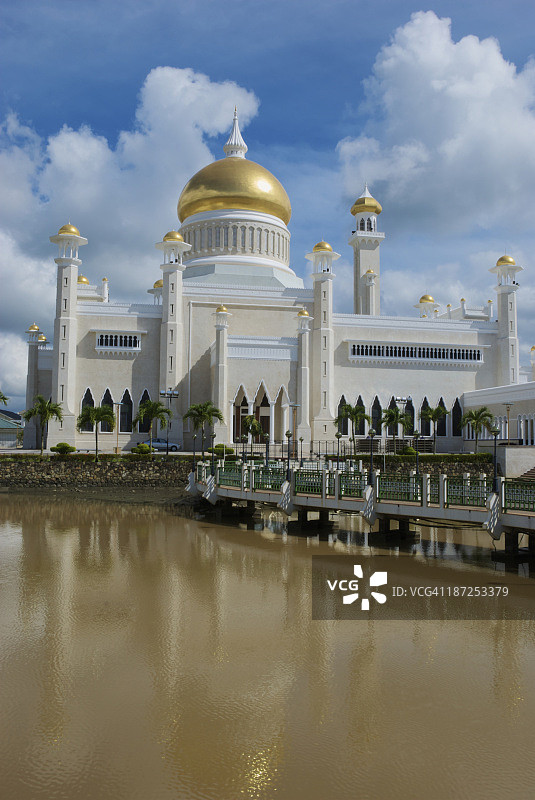 奥马尔·阿里·赛义夫丁清真寺图片素材