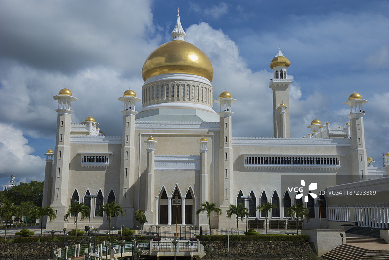 奥马尔·阿里·赛义夫丁清真寺图片素材