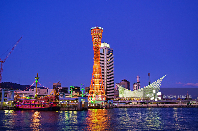 神户港夜景图片素材