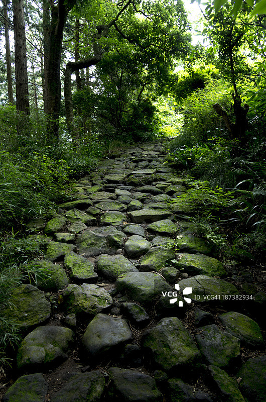 古老的石板路面图片素材