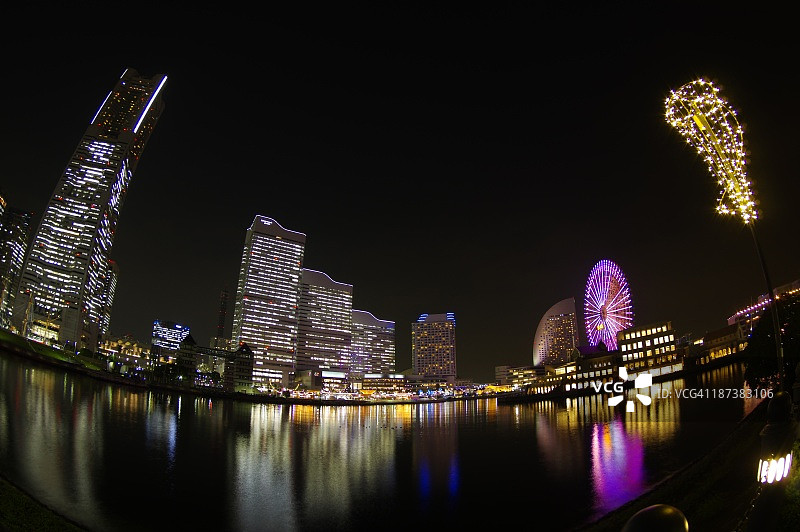 日本横滨夜景图片素材