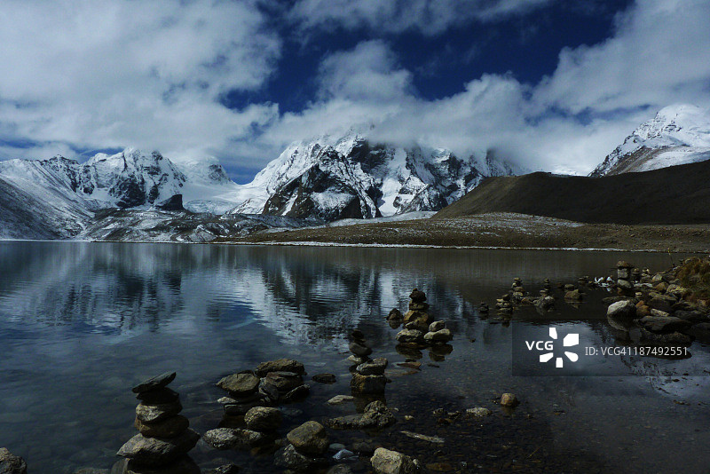 古尔东马尔湖图片素材