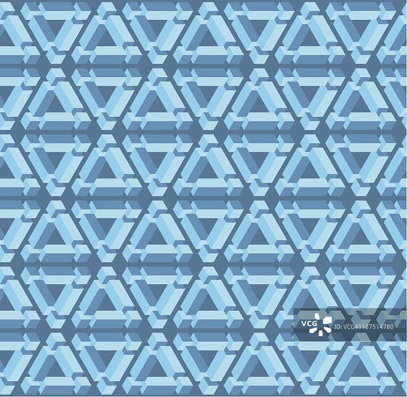 蓝色菱形无缝图案图片素材