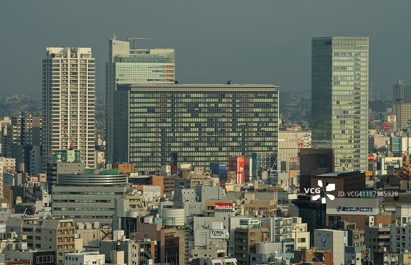 东京秋叶原天际线图片素材