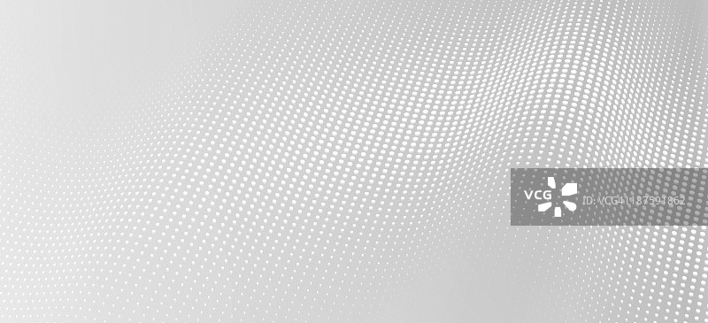 灰色背景上的白色波点图案图片素材