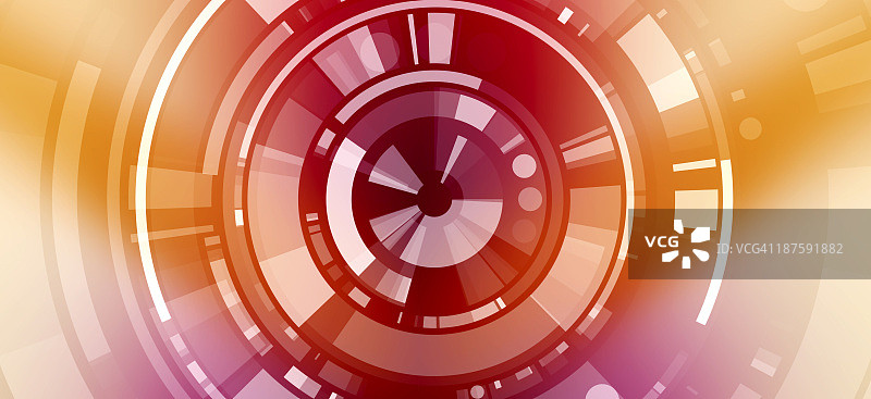 同心圆透视递减之间的分段形状图片素材