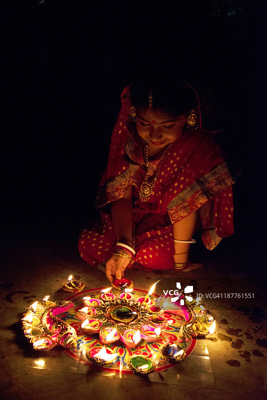 排灯节：灯的节日图片素材