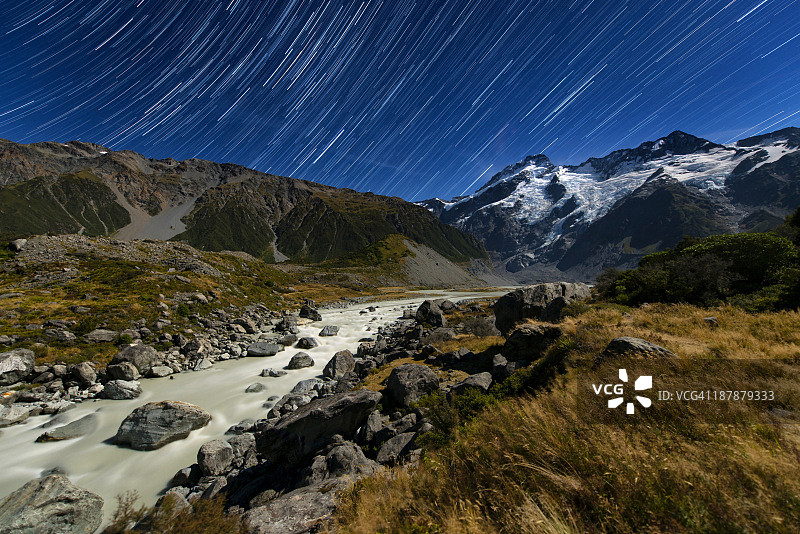 萨夫顿山的星迹图片素材