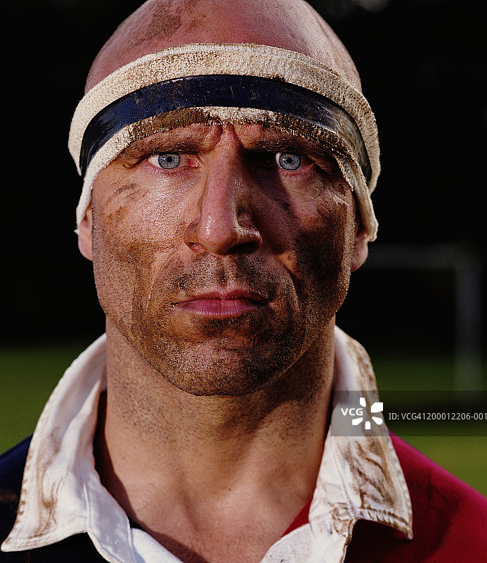 橄榄球运动员肖像图片素材