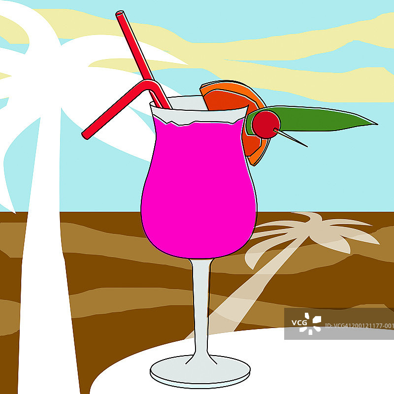 异域饮品特写图片素材