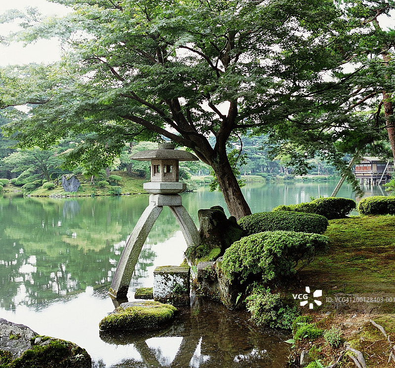 日本石川县金泽市兼六园图片素材