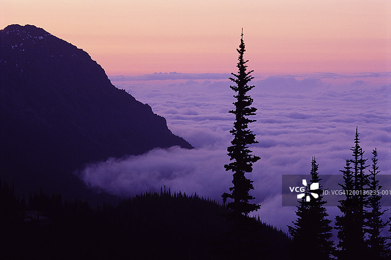 美国华盛顿奥林匹克国家公园飓风岭日出图片素材