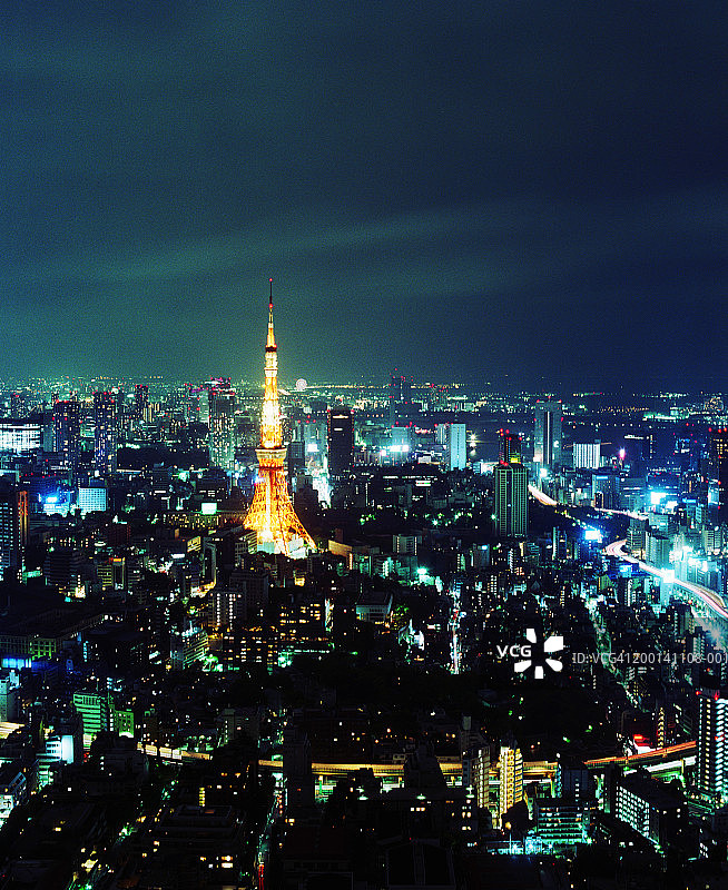 日本东京城市夜景图片素材