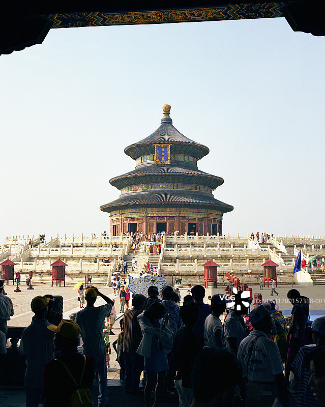 中国北京天坛游客游览图片素材