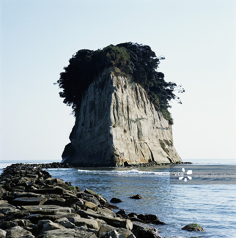 日本石川县珠洲市的见附岛图片素材