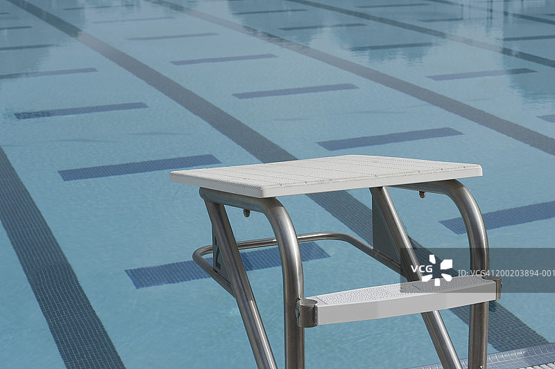 游泳池起跳台图片素材