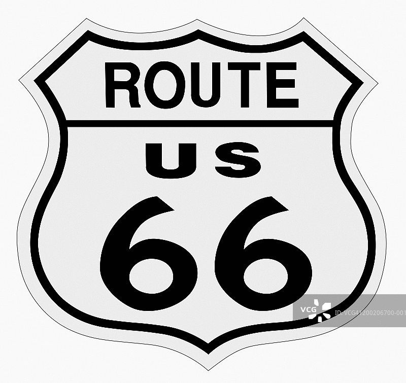 “66号公路”路标图片素材