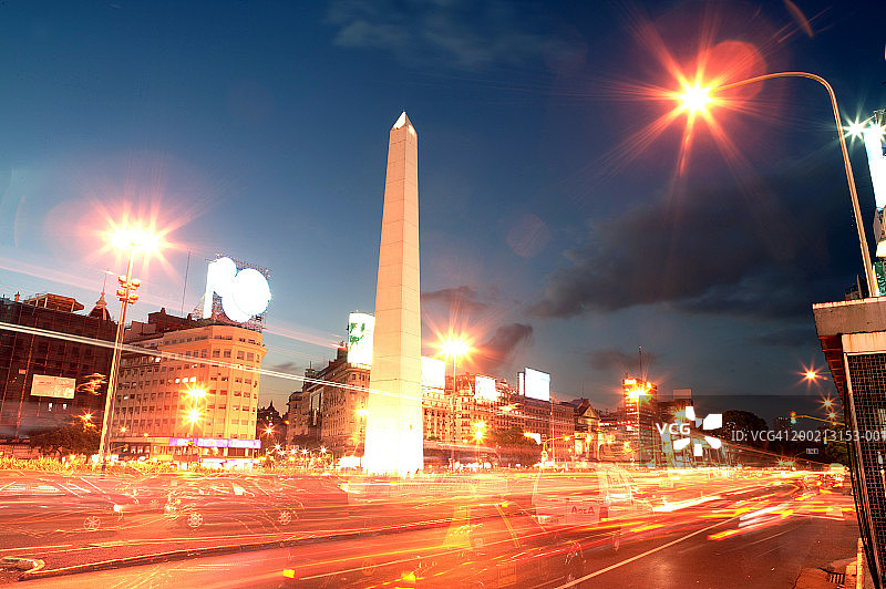 阿根廷布宜诺斯艾利斯共和国广场方尖碑图片素材