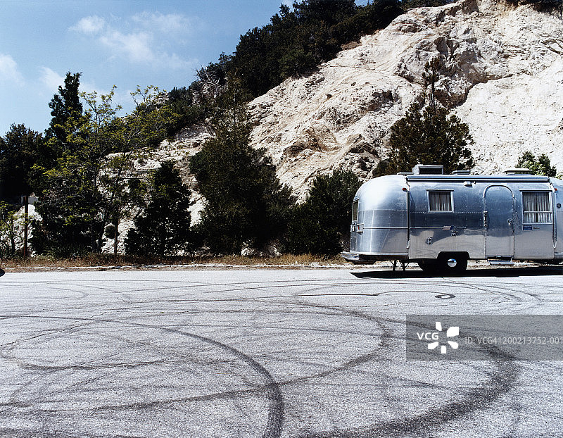 停车场内的房车图片素材