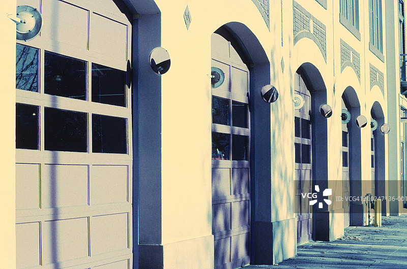 车库门，建筑外观图片素材