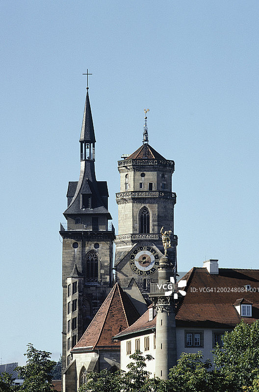 德国斯图加特新教教堂图片素材