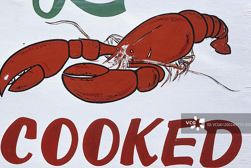 加拿大新斯科舍省龙虾店的商业招牌图片素材