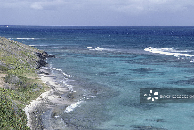圣克罗伊岛海岸风光，美属维尔京群岛图片素材