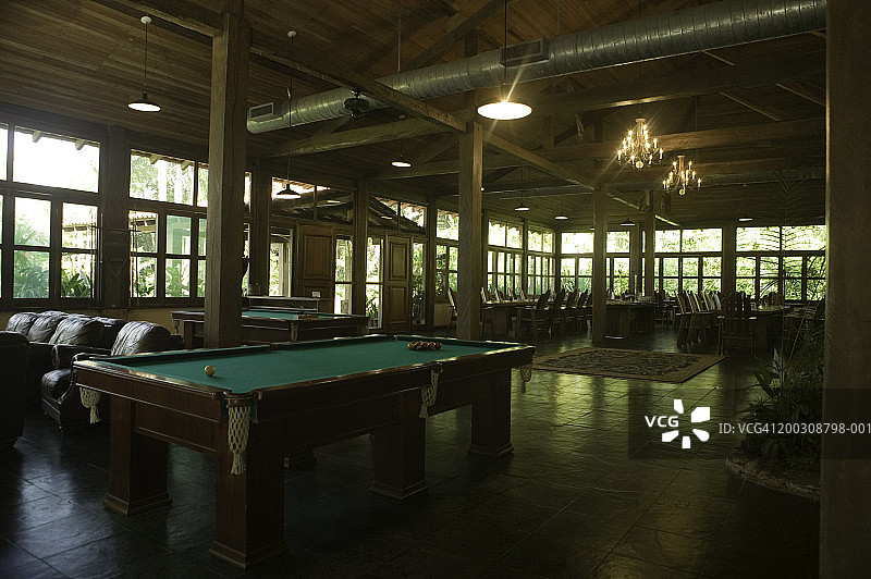 空台球室内部图片素材