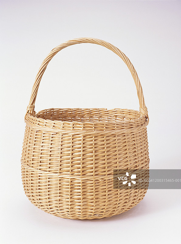 柳条筐，工作室拍摄图片素材