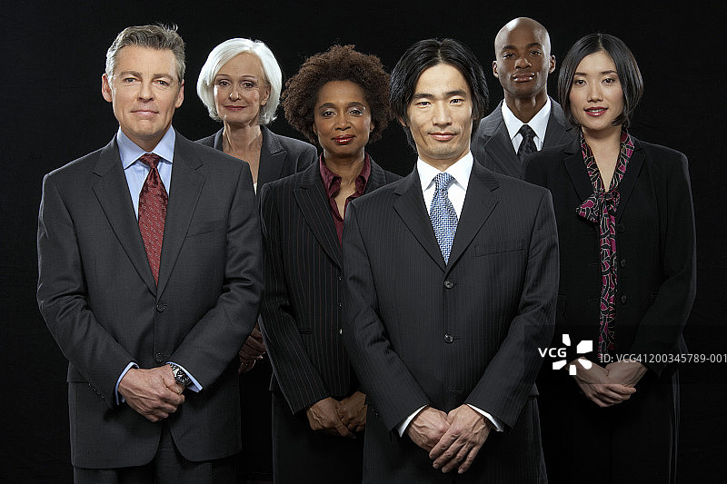 商务人士团队微笑肖像图片素材