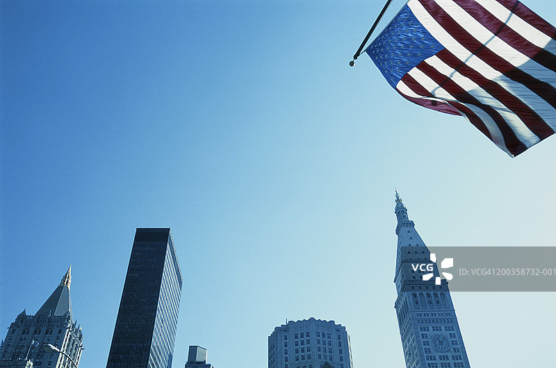 美国纽约麦迪逊广场低角度景观图片素材