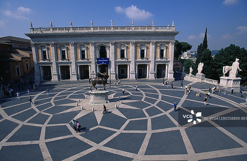 意大利罗马卡比托利欧博物馆鸟瞰图片素材