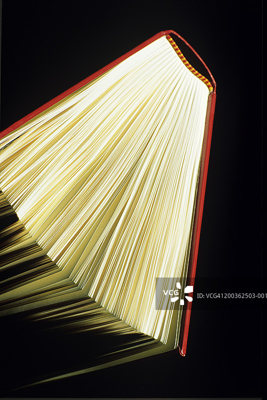 红色书籍特写图片素材