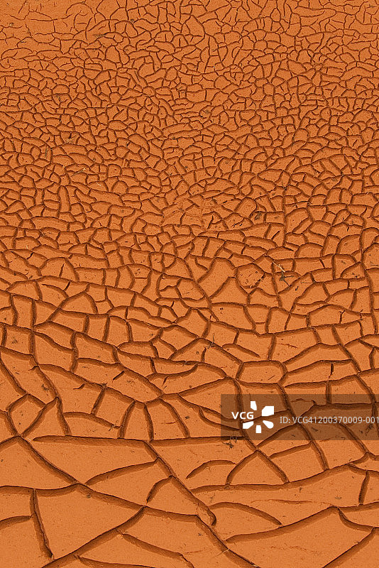 美国锡安国家公园：龟裂的泥土图片素材