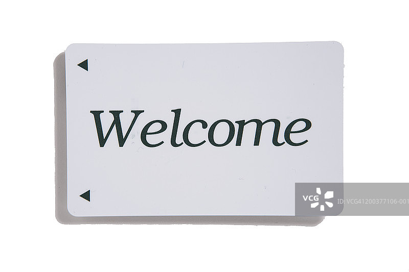 带有“欢迎”字样的门卡图片素材