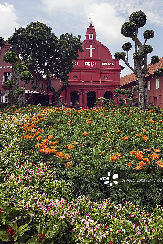 马来西亚马六甲州的基督教堂图片素材