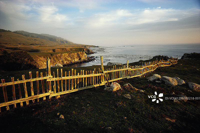 美国加利福尼亚州罗斯堡，海岸景色图片素材