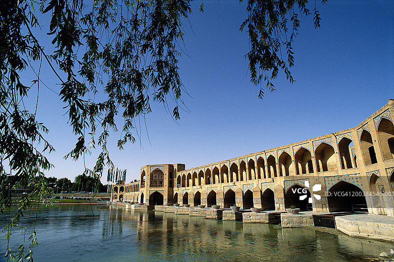 伊朗伊斯法罕哈柱桥图片素材