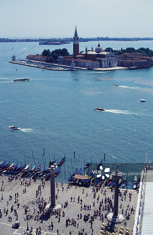 意大利威尼斯圣马可广场和海湾图片素材