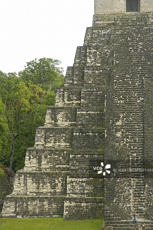 危地马拉蒂卡尔玛雅金字塔美洲虎神庙图片素材