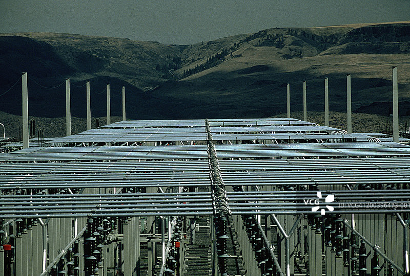 美国华盛顿州哥伦比亚河格兰古力大坝图片素材