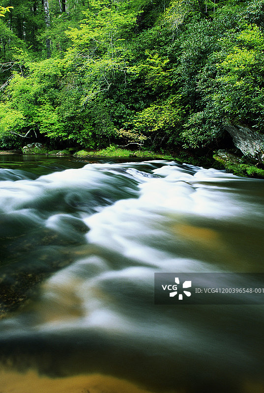 美国北卡罗来纳州大雾山：伊格尔溪图片素材